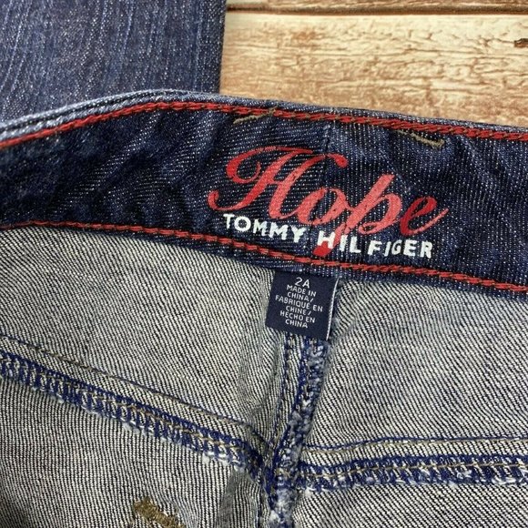 Tommy Hilfiger Hope Flare Wide Leg Jeans Size 2A - Picture 5 of 6